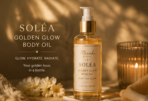 SOLÉA GOLDEN GLOW BODY OIL — Radiance Shimmer Elixir