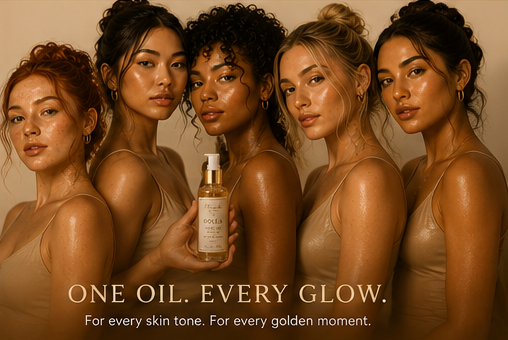 SOLÉA GOLDEN GLOW BODY OIL — Radiance Shimmer Elixir