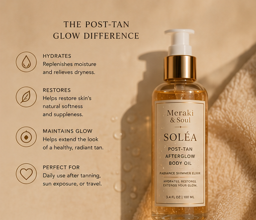 SOLÉA POST-TAN AFTERGLOW BODY OIL — Recovery Glow Elixir