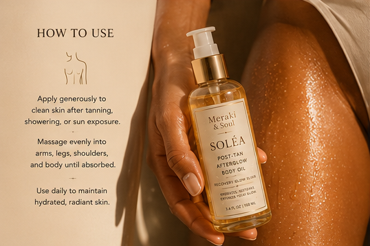 SOLÉA POST-TAN AFTERGLOW BODY OIL — Recovery Glow Elixir