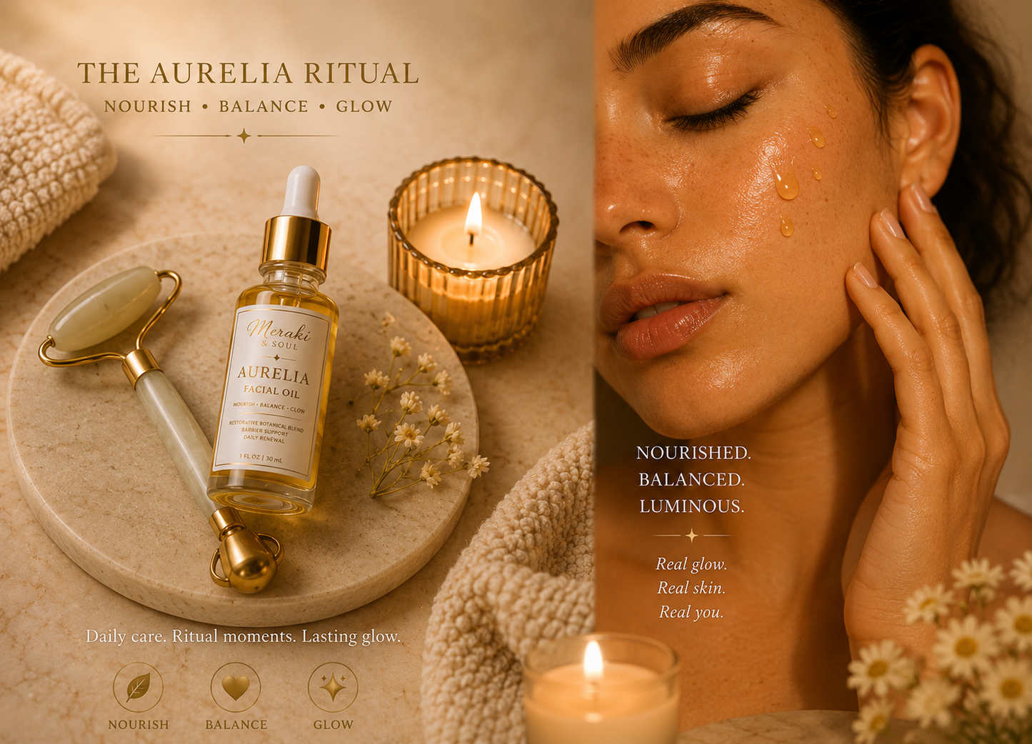 AURÉLIA Facial Oil | Luxury Botanical Facial Elixir