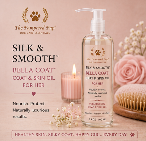 SILK & SMOOTH™ BELLA COAT | Luxury Feminine Coat & Skin Oil