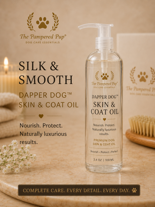 SILK & SMOOTH™ | Luxury Skin & Coat Oil For Male Dogs — DAPPER DOG™