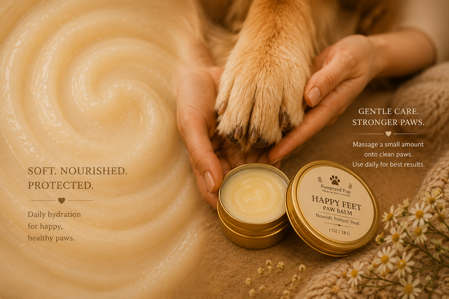 HAPPY FEET | Premium Paw Balm For Dogs