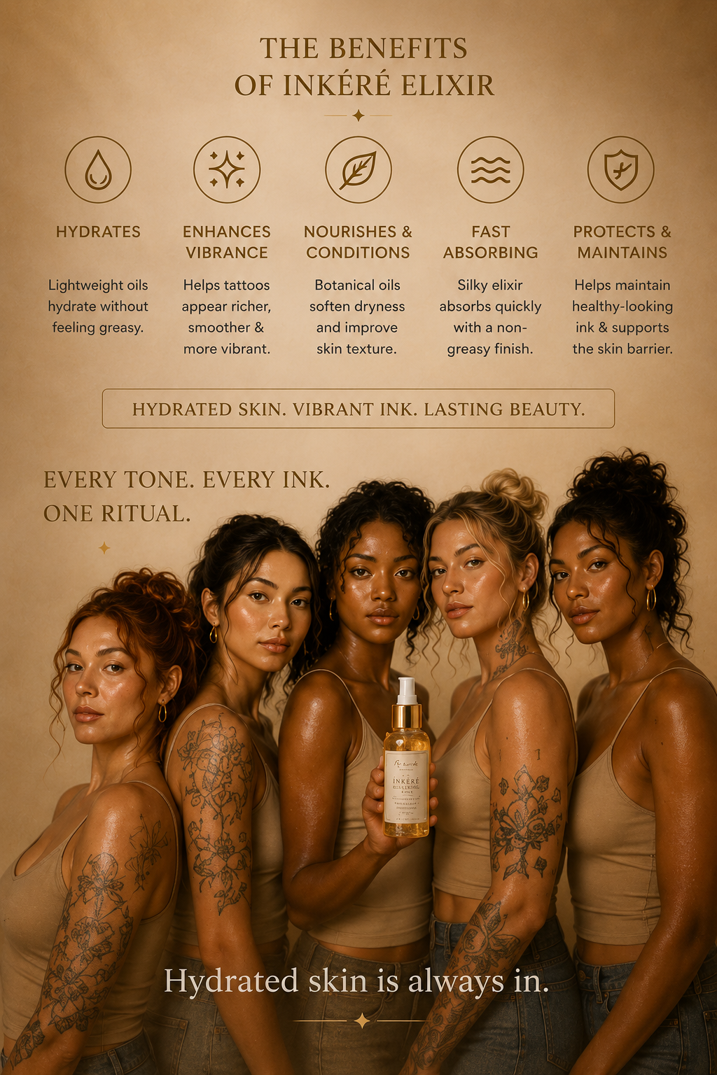 INKÉRÉ Luxury Tattoo Enhancement Elixir