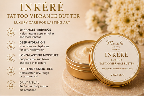 INKÉRÉ Tattoo Butter | Luxury Tattoo Vibrance Butter